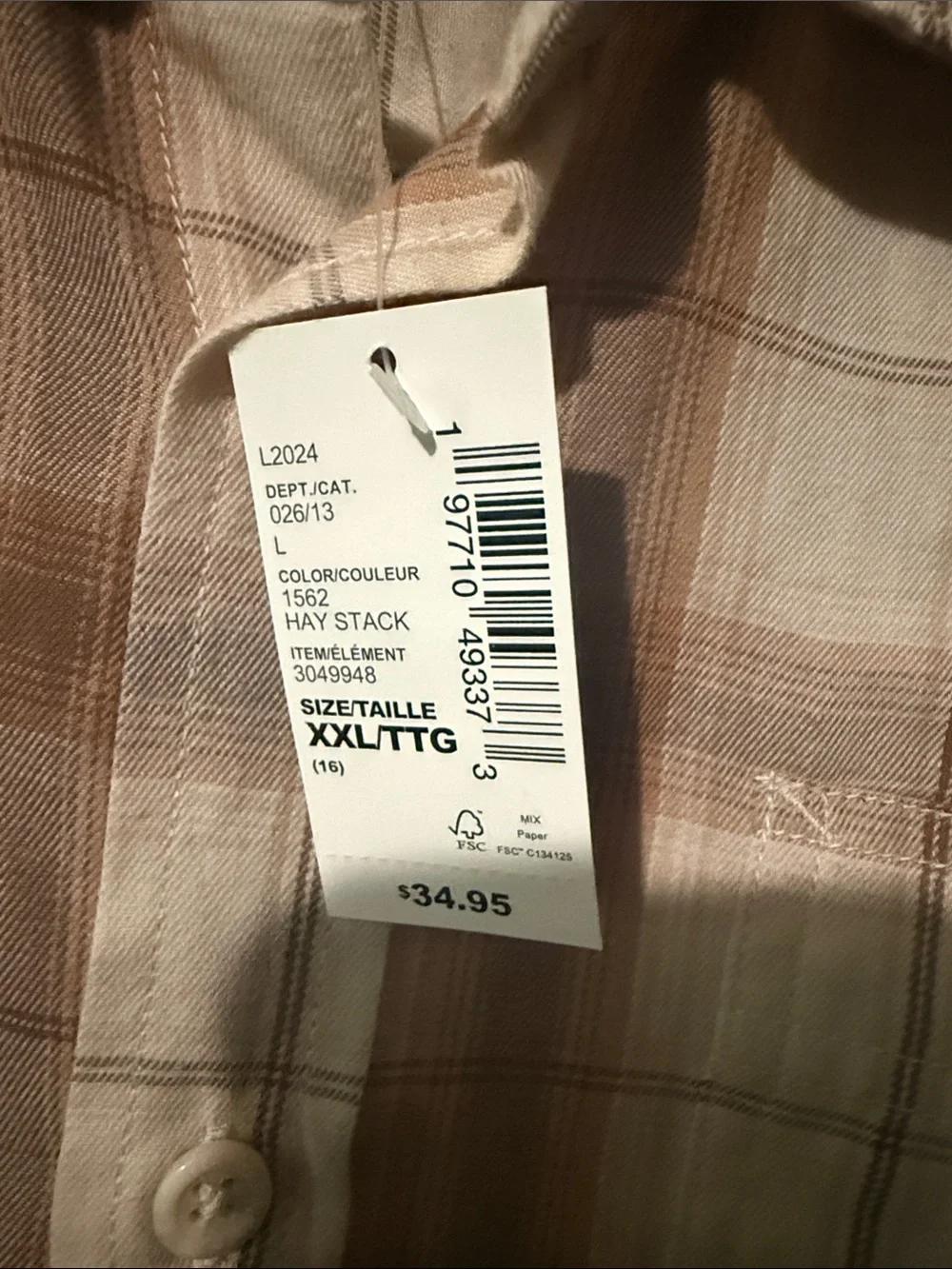 The Children's Place Beige & Brown Plaid Button-Down Shirt